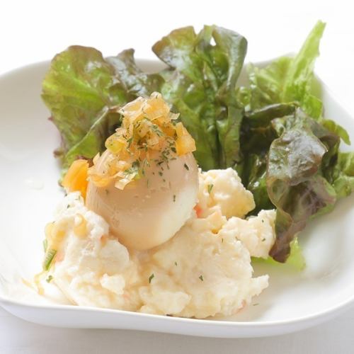 Seasoned egg and potato salad