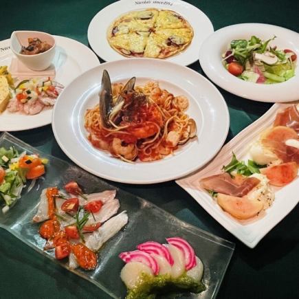 [Genoa Course] Online reservation only course with welcome drink (food only)