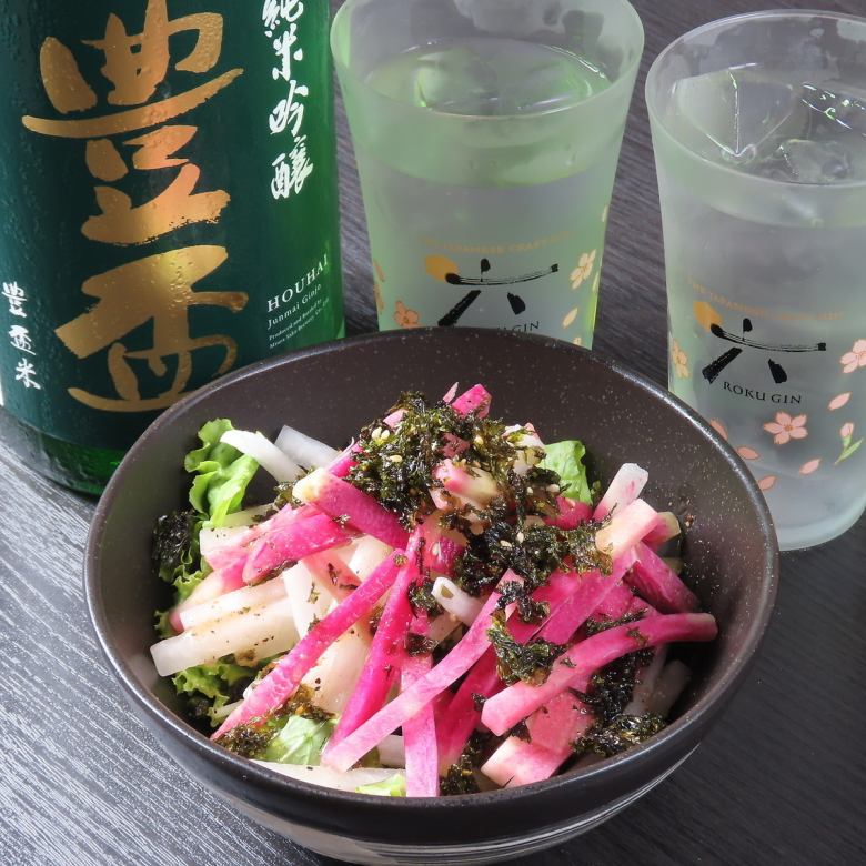 韓国のりと大根のサラダ