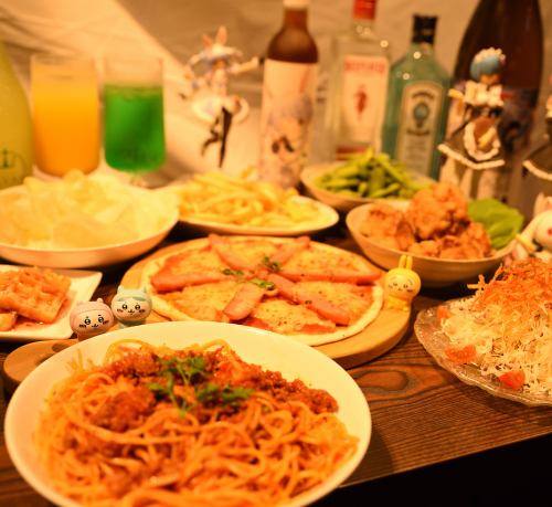 We have a wide selection of pasta, meat dishes, pizza, rice, etc. from meal menus to desserts ♪