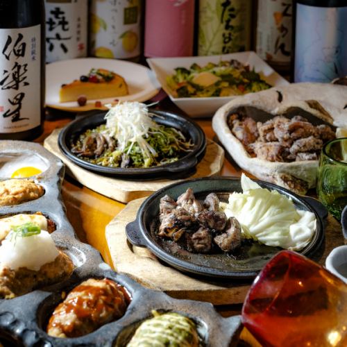 Recommended for all kinds of parties! [2-hour all-you-can-drink included] Oyama chicken 2 course with 10 dishes for 3,500 yen