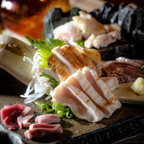Assorted chicken sashimi (8 kinds)