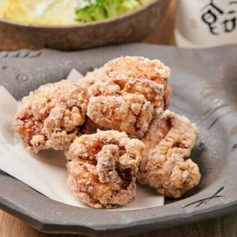 Fried chicken marinated in two types of koji