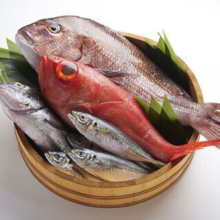 The seafood we source from Toyosu every day is incredibly fresh!