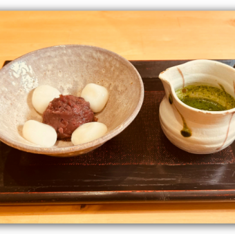 抹茶白玉ぜんざい