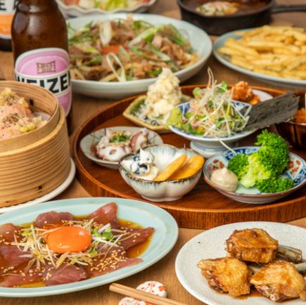 【5月】ゆったり！歓送迎会10品 2.5h飲放プラン6980円⇒5980円（税込）