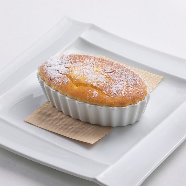 Chef's signature freshly baked cheesecake soufflé