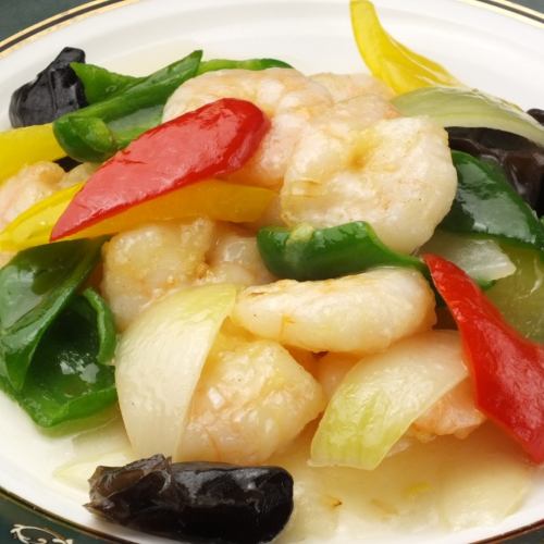 Stir-fried Colorful Shrimp