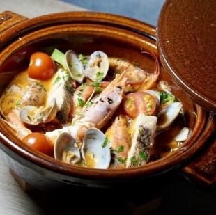 냄비에 먹는 부이어베이스 붉은 새우 / Bouillabaisse -red shrimp