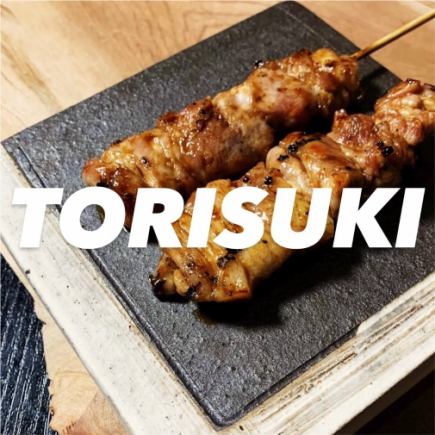■食べ放題♪【 TORISUKIコース・4400円 】 鶏すき付♪炭火焼鳥食べ放題×2時間飲み放題♪