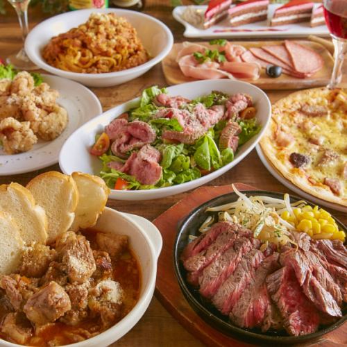 *肉好きコース* 2.5時間飲み放題付 肉派の為の料理満載 8品 4500円⇒3500円
