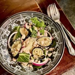 Vinegar Salad with Eggplant and Minced Meat