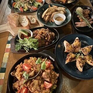 【人気No.1】宴会におすすめ！￥4500 【 飲み放題付き 】 ７品TEXMEX アメリカン＆メキシカンコース