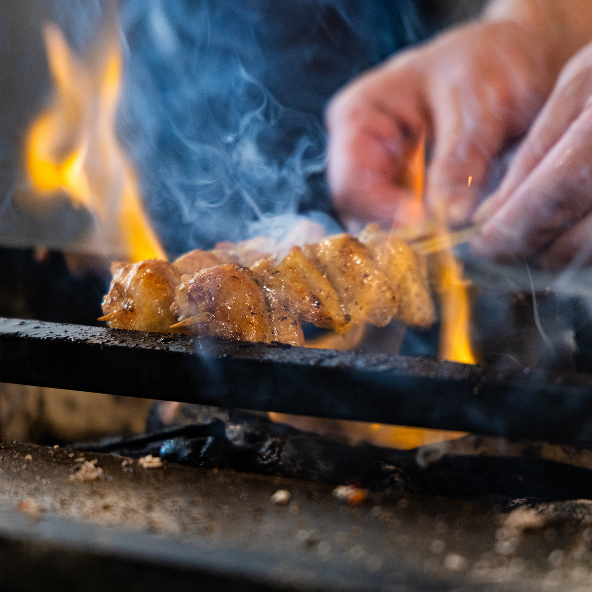 炭火で焼く本格的な焼き鳥や鶏料理を落ち着いた和の空間で楽しむことのできる居酒屋♪