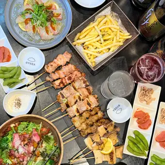 【串焼きコース】《全7品》鯛のカルパッチョ×炭火串焼き4種など◎100分飲み放題付4500円(税込)