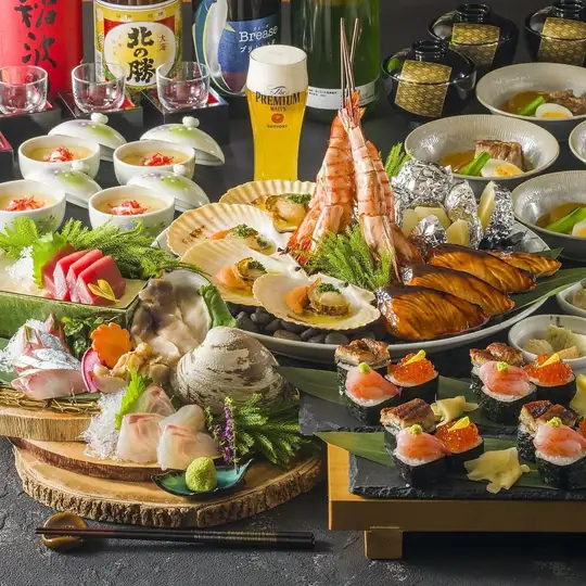 11月！浜焼き風魚介4種盛り合わせ・ほんわか茶碗蒸し等120分飲放題付7000円