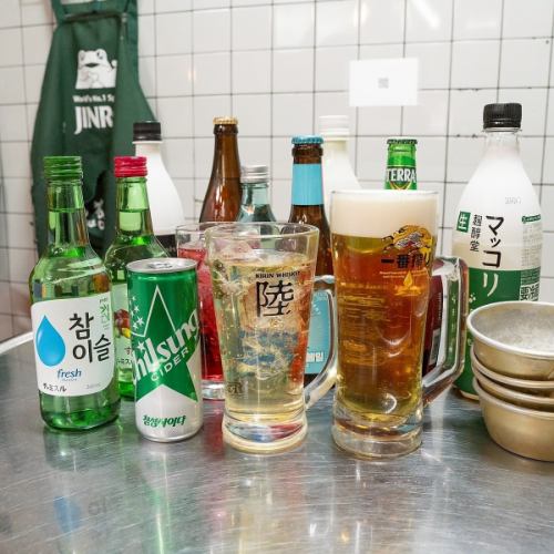 ドリンクも豊富にご用意