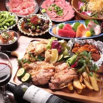 ひろや宴会コース 全11品 120分飲み放題付き 5500円(税込)