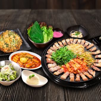 ミナリサムギョプサルコース 3080円(税込)