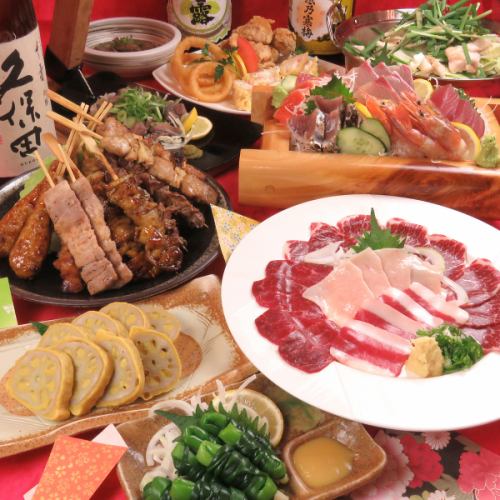 Very popular★Welcome and farewell party recommended course with all-you-can-drink of 9 dishes 4500 yen ⇒ 4000 yen