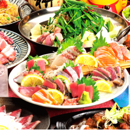 【歓迎会お勧め A】旬の刺盛り＆デザート付き全9品コース+【120分飲み放題付】4500円⇒4000円