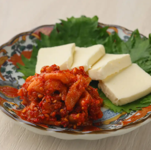 チャンジャクリームチーズ