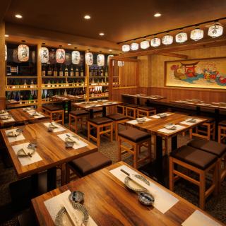 大型宴会、貸切宴会には当店がおススメ！和のまったりとした、大人の憩い空間。団体様のご利用は10名～、20名/30名/40名～最大150名様までご利用頂けます。ご予算、人数、時間帯などお気軽にご相談ください[新橋/個室居酒屋]