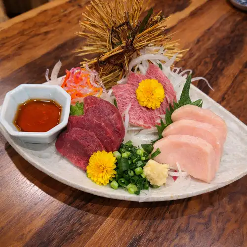 馬肉 3点盛り合わせ