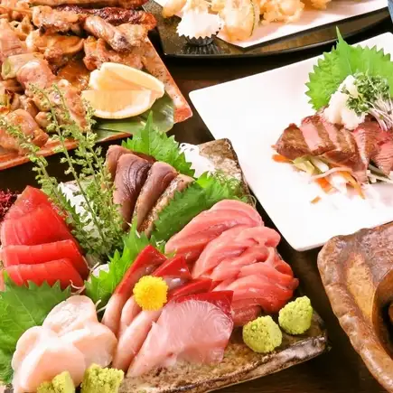 『雅(みやび)コース』お刺身五種盛りやふぐの炉端焼き含10品 3時間飲み放題付 7000円⇒6000円