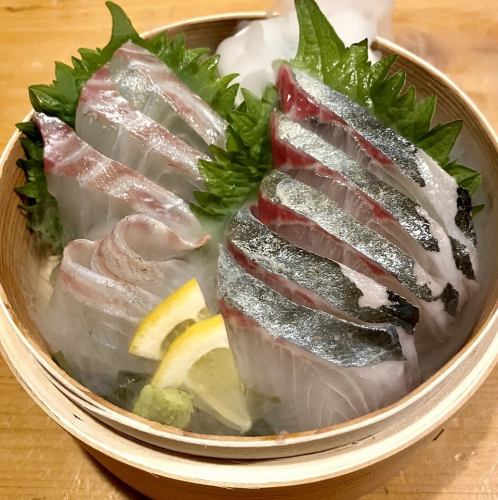 長崎ゆうこうシマアジの刺身盛り