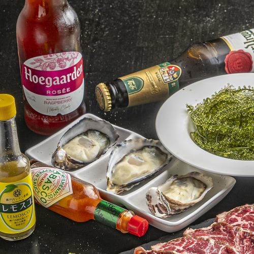 新鮮なお刺身や牡蠣がおすすめ◎ぜひご賞味ください
