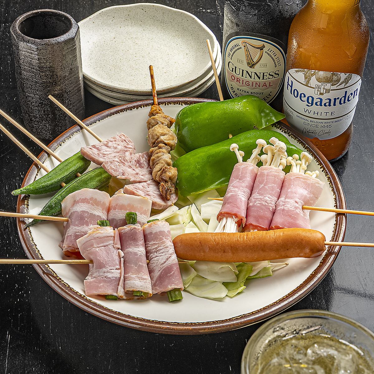 定番のものから変わり種まで、串料理を18種ご用意しております◎