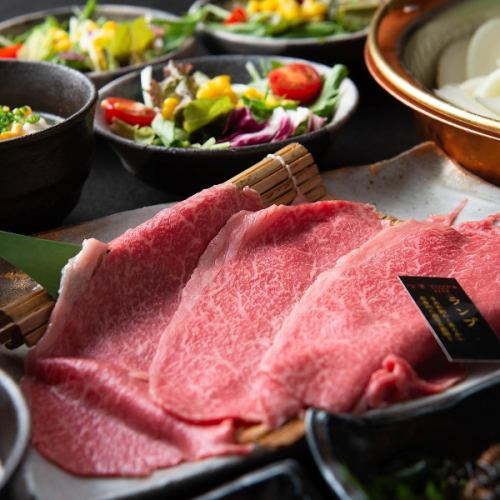[Omi beef] Next, try sukiyaki and shabu-shabu