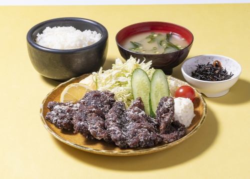 Whale Tatsuta set meal