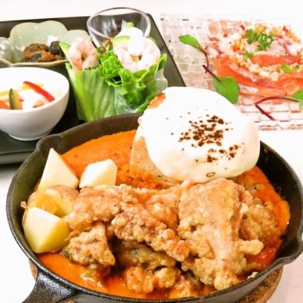 選べる新感覚パネチキンor大人気チーズビーフストロガノフ含む2H飲放込4000円