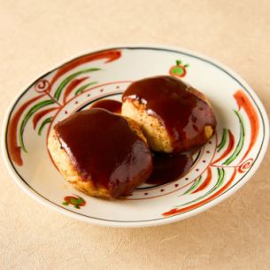 Demi-glace chicken meatballs (2 pieces)