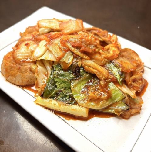 Fried pig kimchi