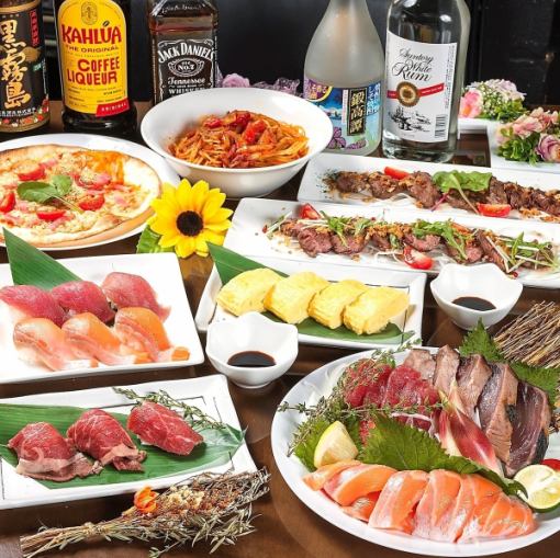 【NEW！ランチ限定プレミアム食べ放題】海鮮,寿司,肉 3時間190種4500円⇒3500円〈60名様迄◎〉