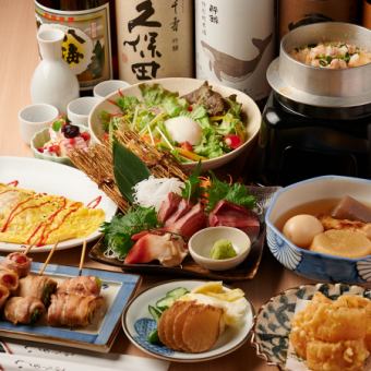 【夏】【渦潮・選べる釜飯コース】選べる炊き立て釜飯など全9品3時間飲み放題付き4,500円