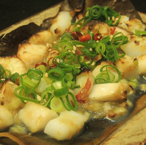 Grilled seafood with kelp Moromi soy sauce