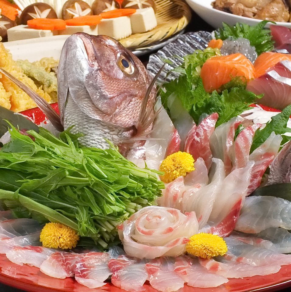 享受滨松和Enshu的季节[在Ryo桥上]享受美味的肉类和鱼类