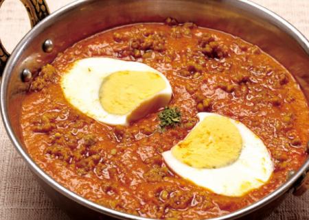 Keema egg curry