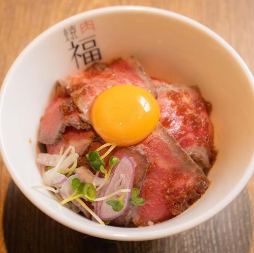 Roast beef bowl with Japanese black beef