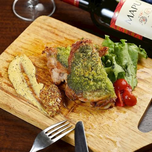 若鶏の香草パン粉焼き