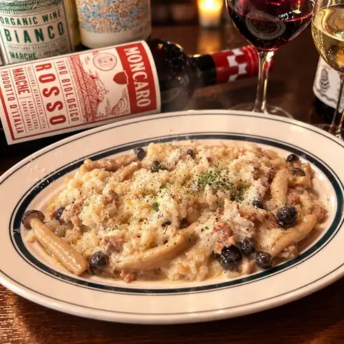 Salsiccia and porcini mushroom risotto