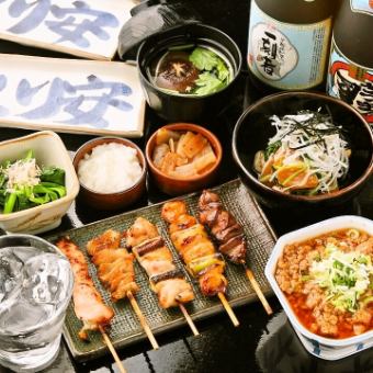 【とり安の鳥料理を堪能する♪】 定番お手軽Aコース全5品　3300円税込み（※1人前から承ります）