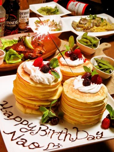 【誕生日・記念日にオススメ！】パンケーキ年齢分食べよう！