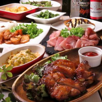 【女子会コース】名物アボカドグラタンやフレンチトースト等全8品2H飲み放題付コース