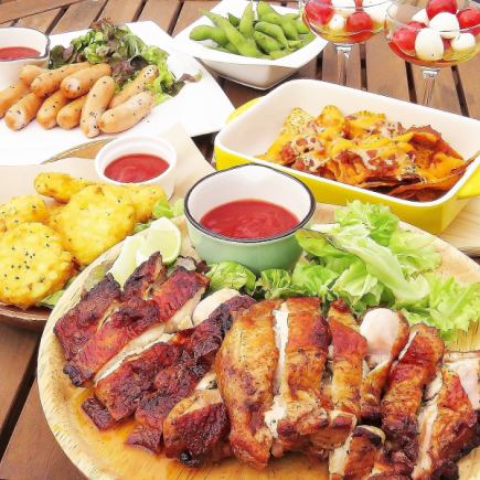 【屋上限定コース】ロアマカナビアガーデンコース全6品 2H飲み放題付5500円