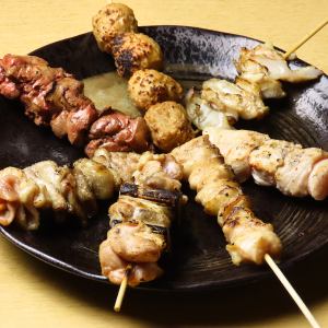 Assorted 7 kinds of Daisen chicken skewers